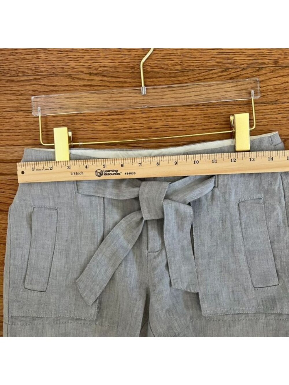 Banana Republic Women Sz 2 Linen Shorts Belted Preppy Euro Summer Old Money - Picture 7 of 13